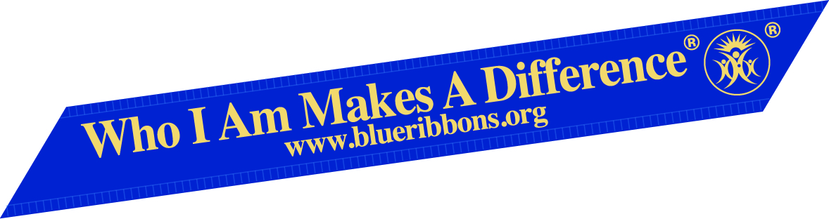 Purchase Blue Ribbons - Who I Am Makes A Difference Blue Ribbon